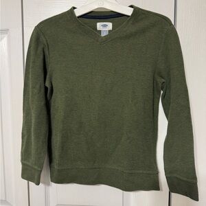 Old Navy Olive V-Neck Sweater